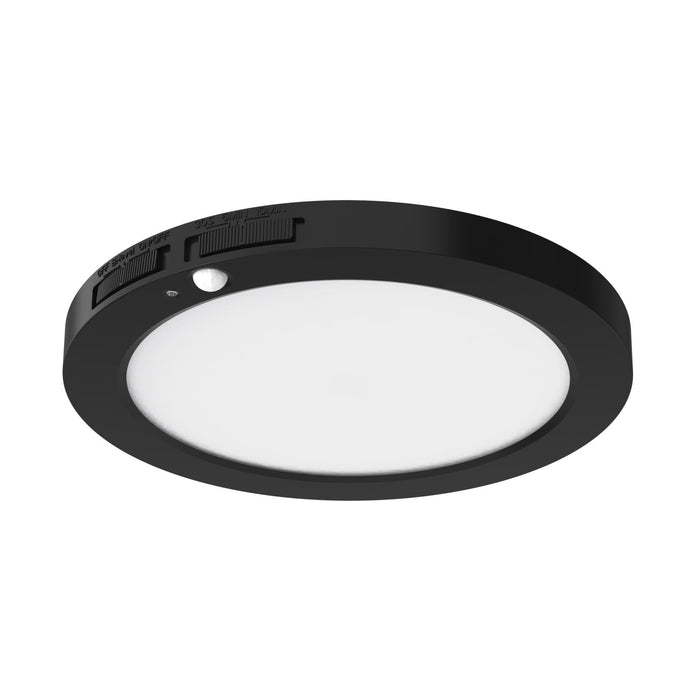 Maxlite 113471 LED Slim Flush Mount 7 Inch 14W CCT Selectable 2700K/3000K/3500K/4000K/5000K 90 CRI Black Finish Bi-Level Motion Sensor (SFM7LA149BKCSMS)