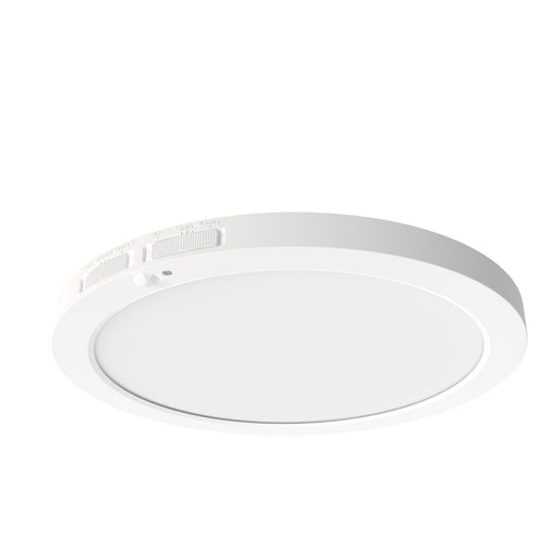 Maxlite 113474 LED Slim Flush Mount 9 Inch 18W CCT Selectable 2700K/3000K/3500K/4000K/5000K 90 CRI White Finish Bi-Level Motion Sensor (SFM9LA189WHCSMS)