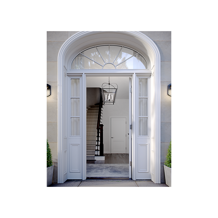 Generation Lighting Charleston Medium Four Light Foyer Black (5291004-112)