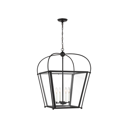 Generation Lighting Charleston Medium Four Light Foyer Black (5291004-112)