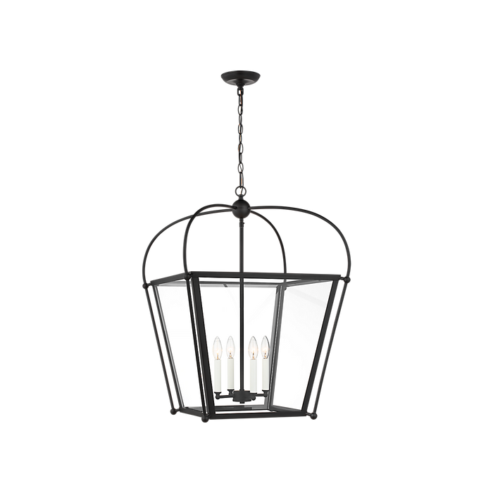 Generation Lighting Charleston Medium Four Light Foyer Black (5291004-112)