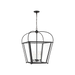 Generation Lighting Charleston Medium Four Light Foyer Black (5291004-112)