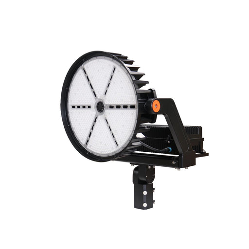 Maxlite 113406 Sports/High Output Flood 1200W 120-277V 10K Surge Protector Medium [40 Degree] 4000K Black Knuckle Slipfitter 7-Pin Photocell Receptacle (SHF1200U-40MLKPR7)