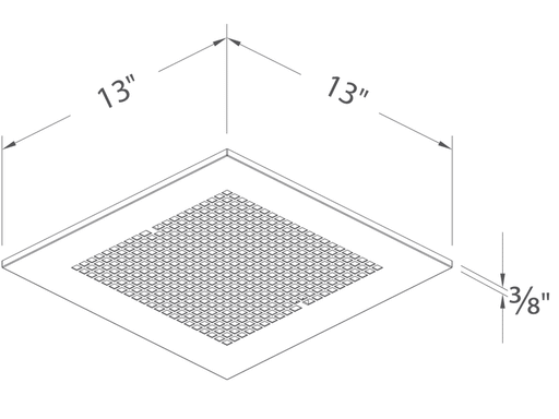 Delta Breez SMT Metal Grill For SMT130 SMT130H SMT150 SMT150D SLM80 SLM100 (SMT-MTL)