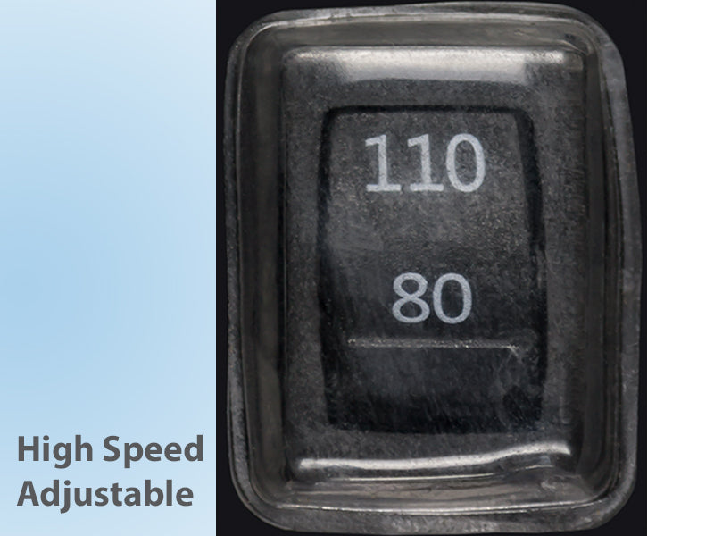 Delta Breez Adjustable High Speed 80/110 CFM Dual Speed Fan With Adjustable Humidity Sensor Fan/Dimmable LED Light 10.3W 0.7 Sones (ELT80-110HLED)