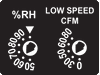 Delta Breez Adjustable High Speed 80/110 CFM Dual Speed Fan With Motion And Humidity Dual Sensor 8.2W Less Than 0.3 Sones (SIG80-110MH)