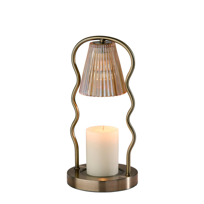 Adesso Simplee Adesso Alma Candlewarmer Lamp Antique Brass (SL1192-21)