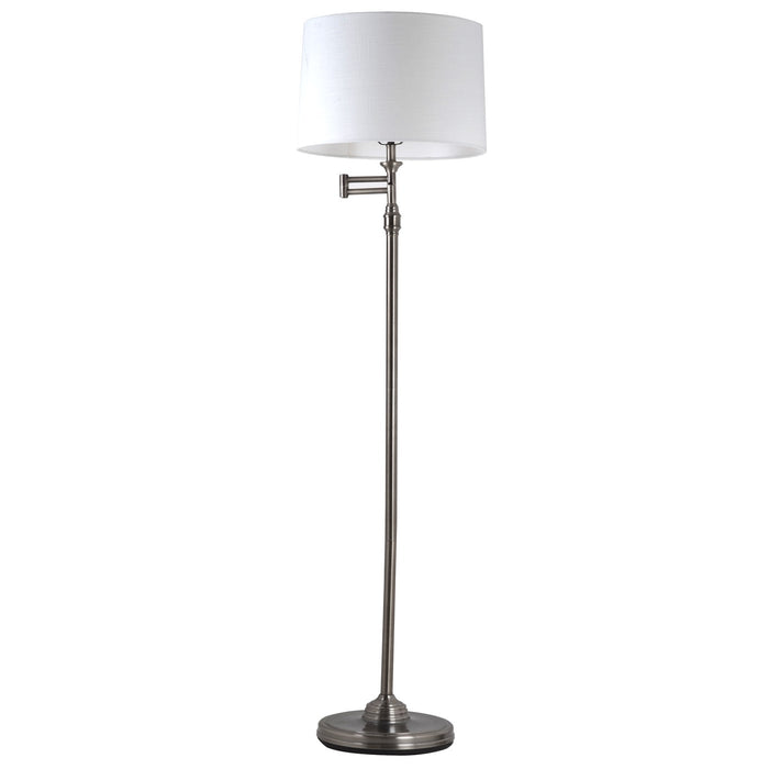 Adesso Simplee Adesso Aaron Swingarm Floor Lamp Pewter (SL3989-23)