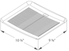 Delta Breez Low Noise Ceiling/Wall Mount Ventilating Fan 70 Cfm With Dual Speed 13.1W 2 Sones (SLM70D2)