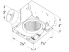Delta Breez Low Noise Ceiling/Wall Mount Ventilating Fan 70 Cfm With Dual Speed 13.1W 2 Sones (SLM70D2)