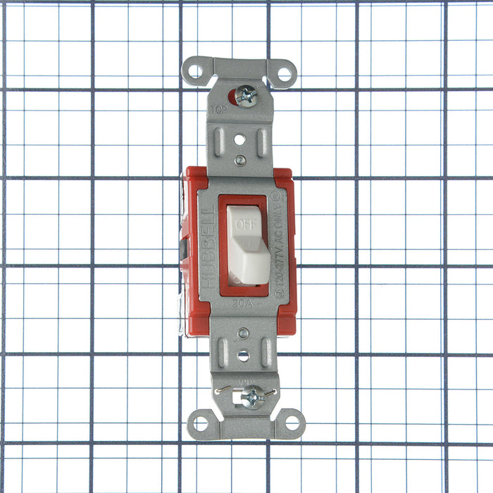 Bryant Hubbell Wiring Device-Kellems Switch SNAPConnect Single Pole 20A 120/277V White North American (SNAP1221WNA)