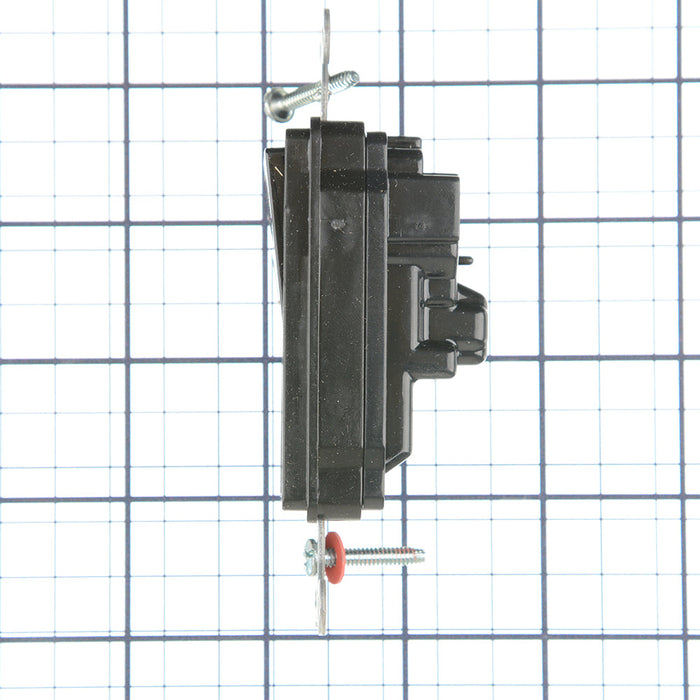 Bryant Hubbell Wiring Device-Kellems Switch SNAPConnect Decorator Single Pole Pilot Light 15A 120/277 Black North American (SNAP2101PLBKNA)