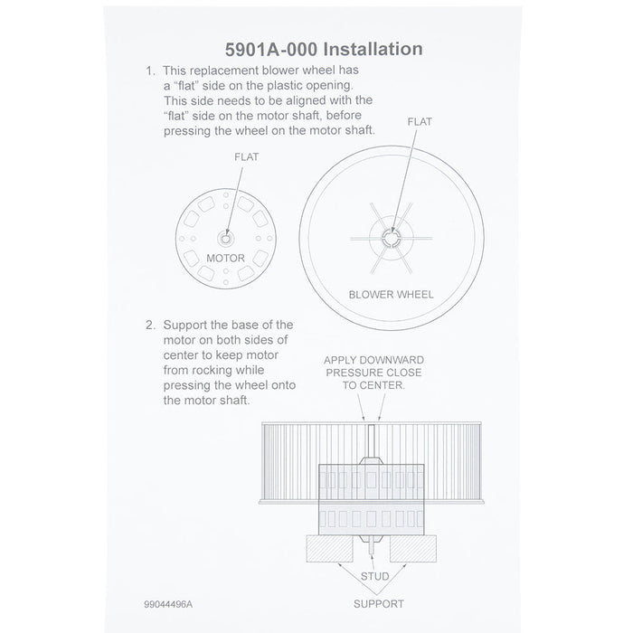 Broan-NuTone Blower Wheel Fits Models 683-A B (SNT5901A000)