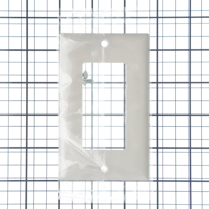 Pass And Seymour Plate Plastic 1-Gang SPLEX Without Line White (SP26W)