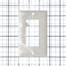 Pass And Seymour Plate Plastic 1-Gang SPLEX Without Line White (SP26W)