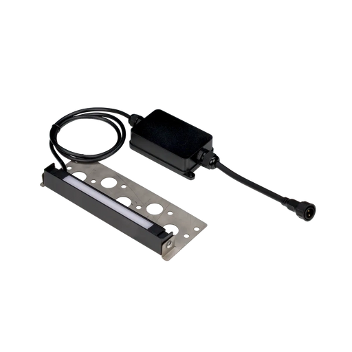 American Lighting Spektrum+ RGBTW 6 Inch Hardscape Light 12V AC/DC Marine Coating 180 Degree Swivel With Cuttable Stainless Steel Mounting Plate (SPKPL-HDS-RGBTW-6-BK)
