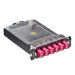Leviton SDX Molded Splice Module 12-Fiber OM4 Duplex LC Shuttered Heather Violet (SPLCS-2ML)