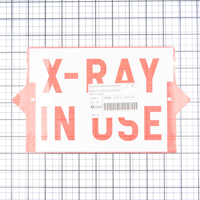 Lithonia Red X-Ray In Use - Letters Only No Fixture Included (SPLQM W R SW16 XRAYINUSE S31)