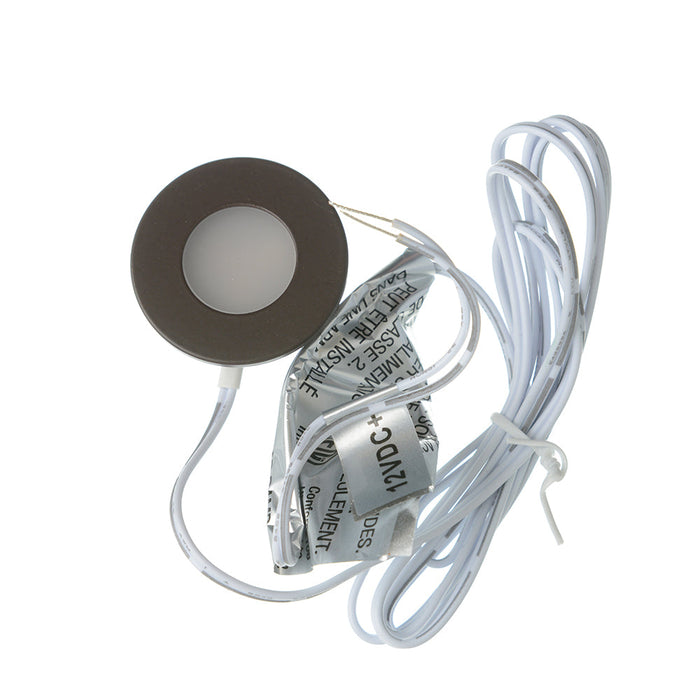GM Lighting Recess Mount LED Slim Puck Mini 12VDC 1.2W 90Lm 3000K 80 CRI Bronze (SPM-1-30-BZ)