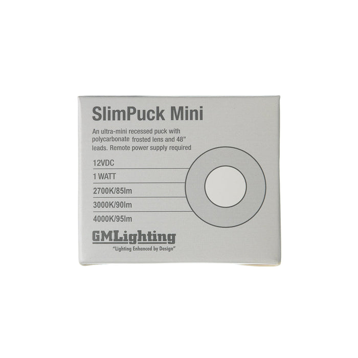 GM Lighting Recess Mount LED Slim Puck Mini 12VDC 1.2W 90Lm 3000K 80 CRI Bronze (SPM-1-30-BZ)
