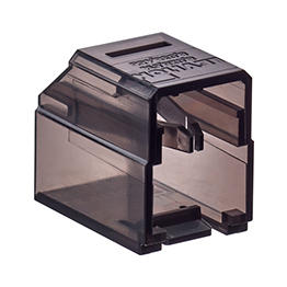 Leviton Secure RJ Housing Black Color Transparent Pack Of 48 With Key (SRJHS-B)