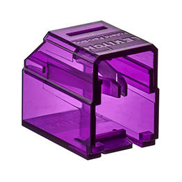 Leviton Secure RJ Housing Purple Color Transparent Pack Of 48 With Key (SRJHS-P)