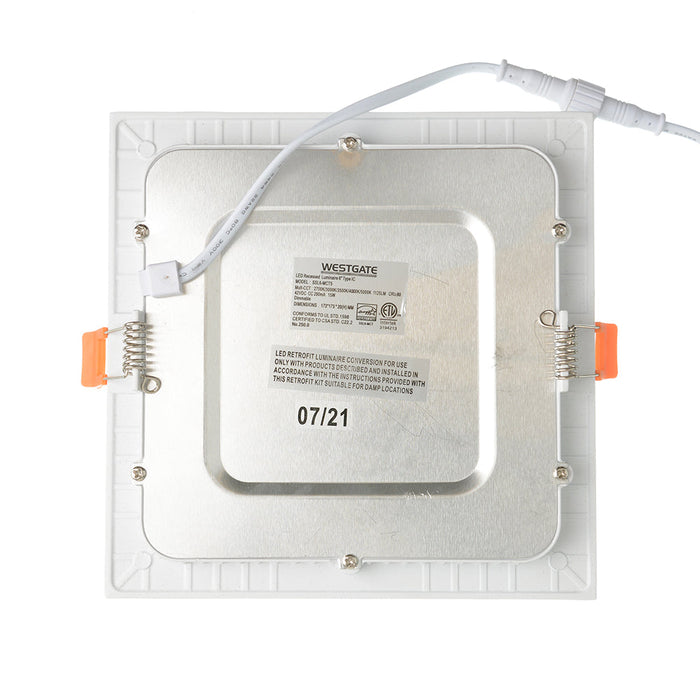 Westgate Manufacturing LED Ultra Slim Recessed Light CCT Selectable 2700K/3000K/3500K/4000K/5000K 120V 15W (SSL6-MCT5)