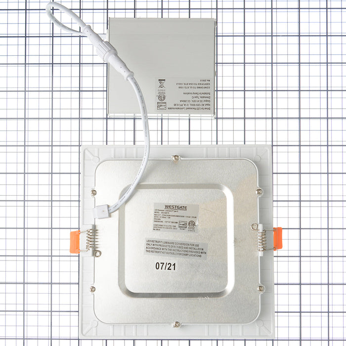 Westgate Manufacturing LED Ultra Slim Recessed Light CCT Selectable 2700K/3000K/3500K/4000K/5000K 120V 15W (SSL6-MCT5)