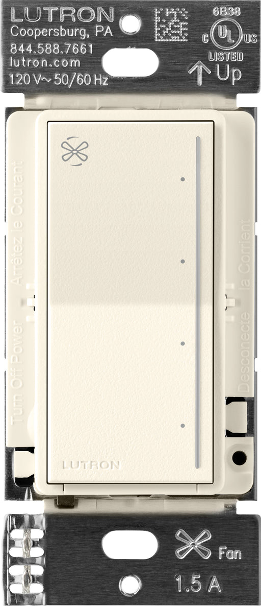 Lutron Sunnata Touch Fan Control 4-Speed 1.5A Paddle Fan AC Motor Single Pole Neutral Required 120V Biscuit (ST-FSQ-N-BI)