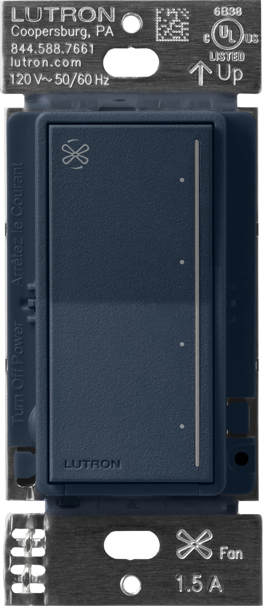 Lutron Sunnata Touch Fan Control 4-Speed 1.5A Paddle Fan AC Motor Single Pole Neutral Required 120V Deep Sea (ST-FSQ-N-DE)