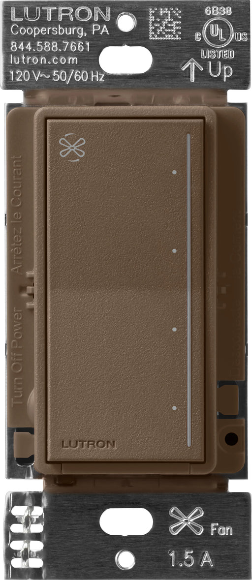 Lutron Sunnata Touch Fan Control 4-Speed 1.5A Paddle Fan AC Motor Single Pole Neutral Required 120V Espresso (ST-FSQ-N-EP)
