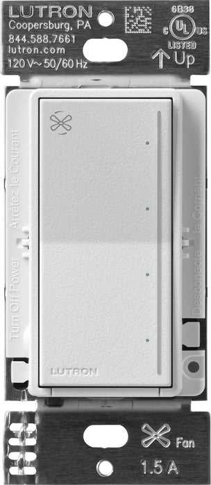 Lutron Sunnata Touch Fan Control 4-Speed 1.5A Paddle Fan AC Motor Single Pole Neutral Required 120V Mist (ST-FSQ-N-MI)