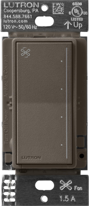 Lutron Sunnata Touch Fan Control 4-Speed 1.5A Paddle Fan AC Motor Single Pole Neutral Required 120V Truffle (ST-FSQ-N-TF)