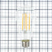 Feit Electric 12W [100W Equivalent] ST19 E26 Base Dimmable Straight Filament Clear Glass Vintage Edison LED Light Bulb Bright White 4-Pack (ST19100CL/930CA/4)