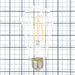 Feit Electric 8.8W [60W Equivalent] ST19 E26 Base Dimmable Straight Filament Clear Glass Vintage Edison LED Light Bulb Soft White 2-Pack (ST1960/CL/927CA/2)