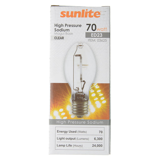 Sunlite LU70/MOG HID 2100K 70W 6300Lm Ellipsoidal Dimple ED23 Mogul (E29) Non-Dimmable (03625-SU)