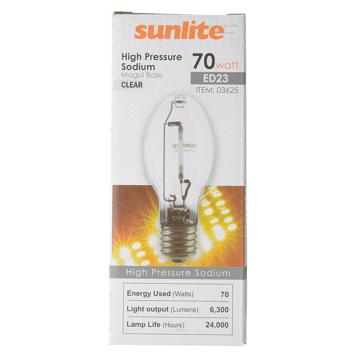 Sunlite LU70/MOG HID 2100K 70W 6300Lm Ellipsoidal Dimple ED23 Mogul (E29) Non-Dimmable (03625-SU)