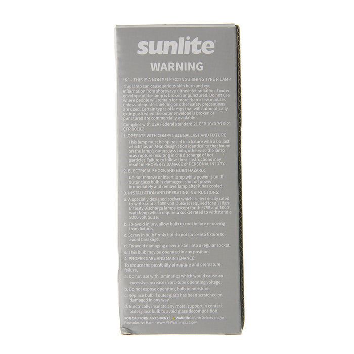 Sunlite MH50/U/MED HID 4000K 50W 3400Lm Ellipsoidal Dimple ED17 Medium E26 Non-Dimmable (03637-SU)
