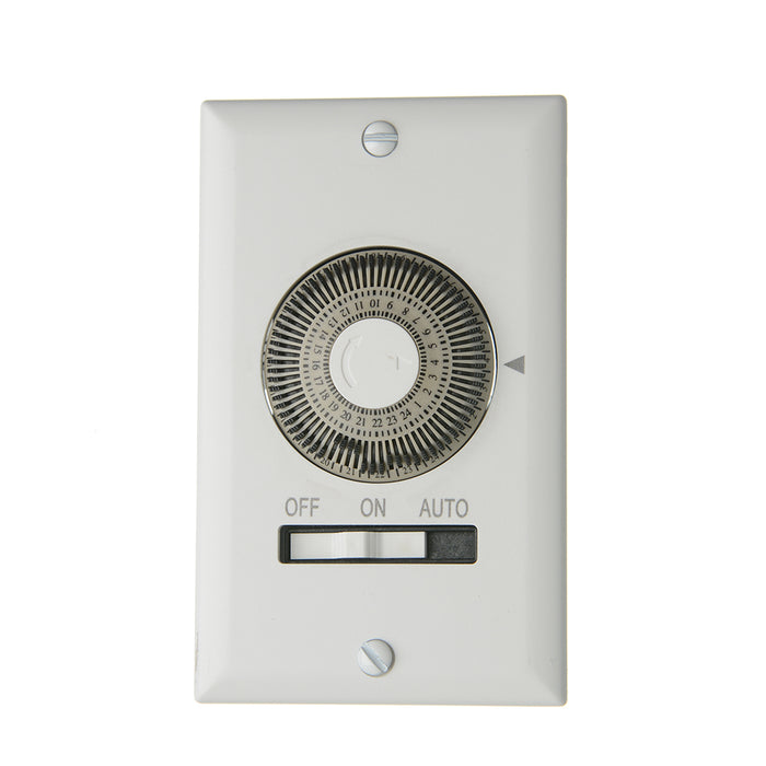 Sunlite T600 20-Amp Programmable In-Wall Timer Heavy-Duty 20 Minute Intervals Manual On/Off/Auto Override UL Listed (05014-SU)