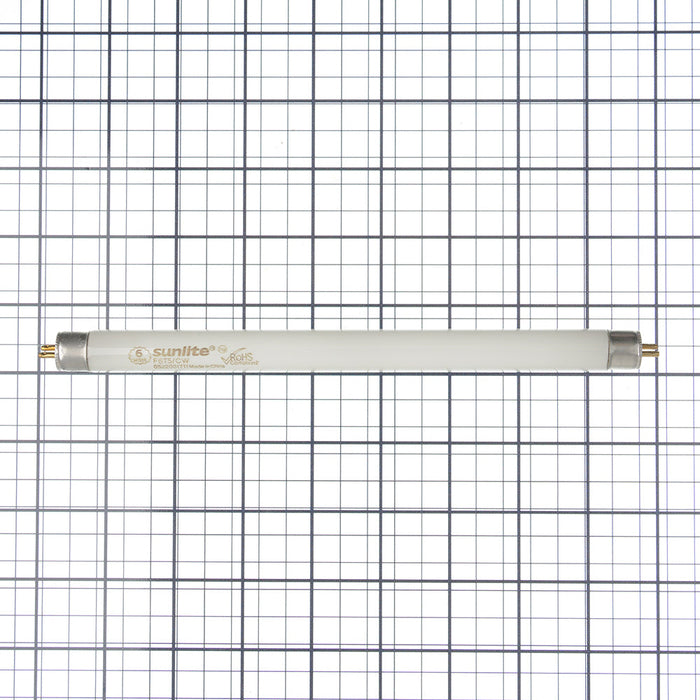 Sunlite F6T5/CW Fluorescent 4100K 6W 240Lm Tubular T5 Mini Bi-Pin G5 Non-Dimmable (05050-SU)