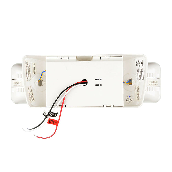 Sunlite LED Exit Fixture Dual Head Emergency Light 2.4W 180Lm 6500K 120/277V 70 CRI Wall Mount (05268-SU)