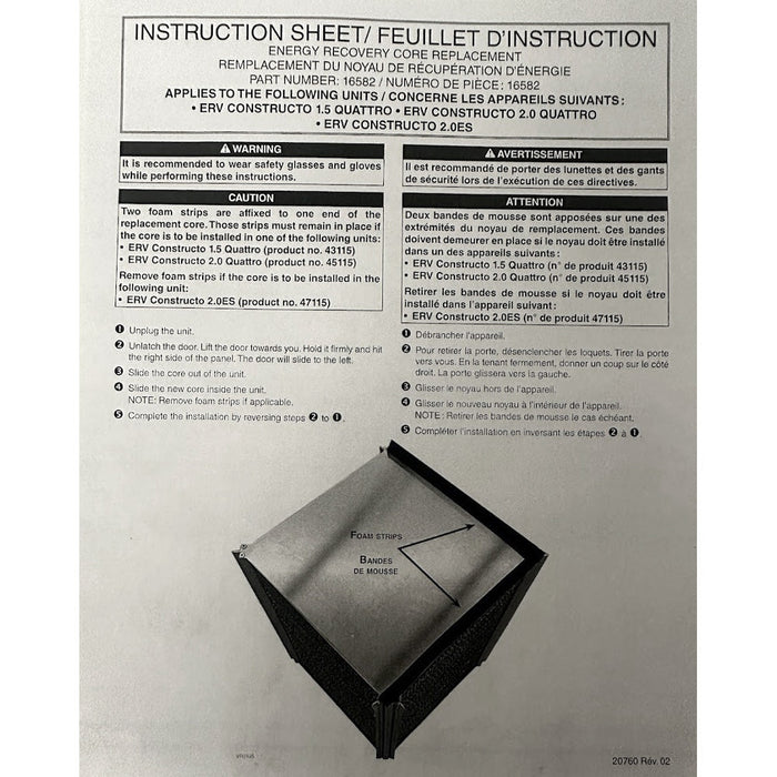 Broan-NuTone Core (SV16582)