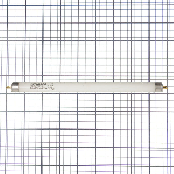 Sylvania F6T5/CW 25/CS 6W Preheat Fluorescent Lamp Cool White Phosphor 4200K 60 CRI 7500 Average Rated Life At 3 Hours/Start (21365)