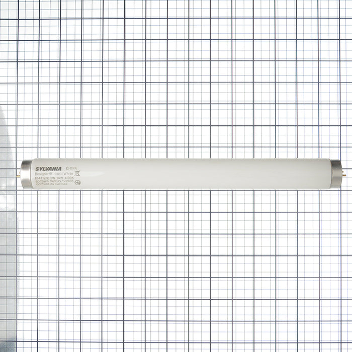 Sylvania F14T12/DCW/1/6/RP 14W 15 Inch T12 Preheat Fluorescent Lamp Designer Cool White 4100K CCT 70 CRI (21536)