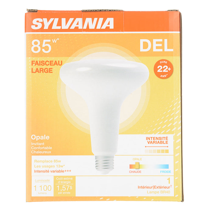 Sylvania LED12BR40DIMHO827G6RP 13W LED BR40 Dimmable 80 CRI 1100Lm 2700K 25000 Hours Medium E26 Base (40458)