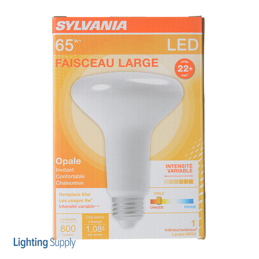 Sylvania LED9BR30DIMHO827G6RP 9W LED BR30 Dimmable 80 CRI 800Lm 2700K 25000 Hours Medium E26 Base (40460)