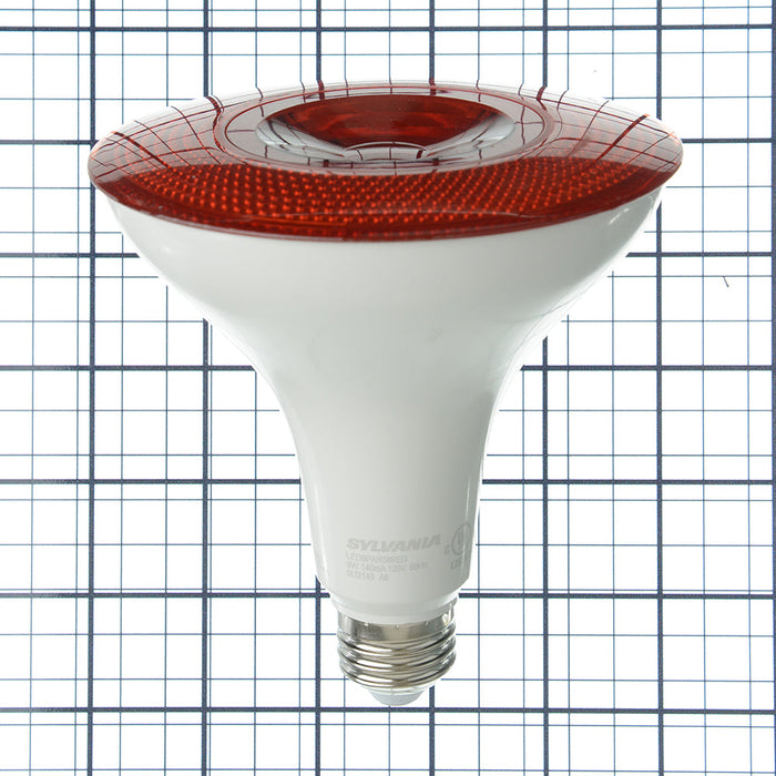 Sylvania LED9PAR38REDRP 9W LED Colored PAR38 120V 5000 Hours Medium E26 Base Red (40828)