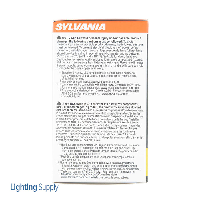 Sylvania LED6MR16DIM930TLFL40GLRP LED Natural TruWave MR16 6W Dimmable 90 CRI 450Lm 3000K GU5.3 Base 25000 Hours (40928)