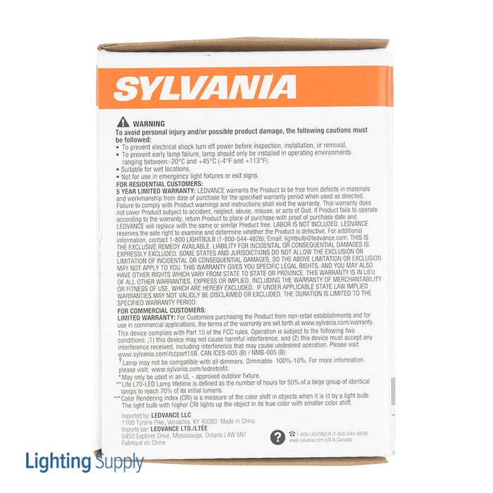 Sylvania LED7PAR20HDDIM930G2NFL25 LED PAR20 7W Dimmable 91 CRI 550Lm 3000K Medium Base 120V Narrow Flood 25 Degree Beam Angle (40934)