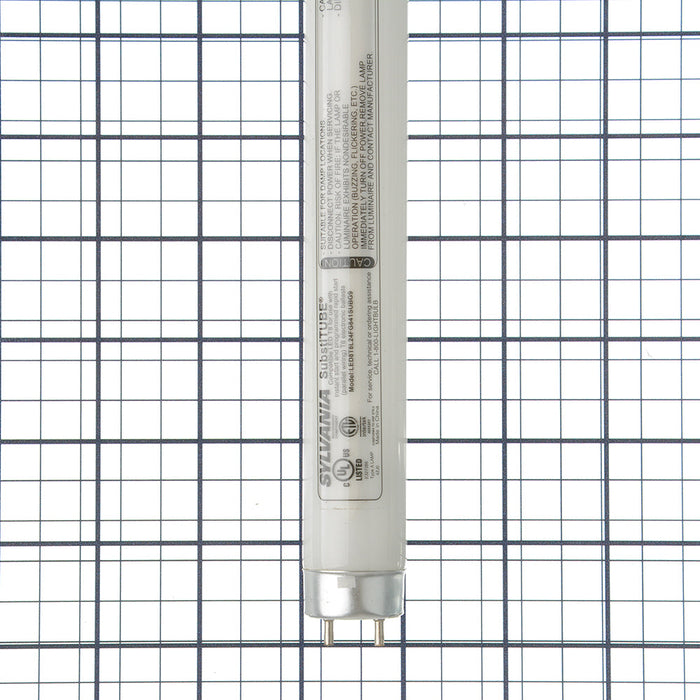 Sylvania LED8T8L24FG841SUBG9 8W 2 Foot SubstiTUBE LED T8 Frosted 82 CRI 1250Lm 4100K 50000 Hours Medium Bi-Pin Base (40993)